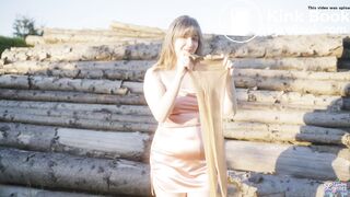 Brown on the logs - public panty poop