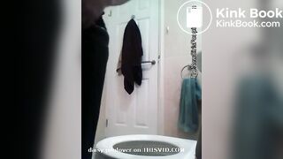 Nice teen pooping in toilet