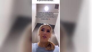 Girl has insane diarrhea in the toilet