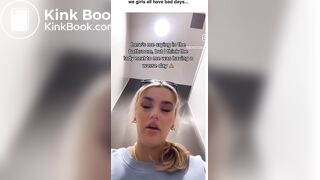 Girl has insane diarrhea in the toilet