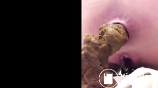 short private shot while pooping