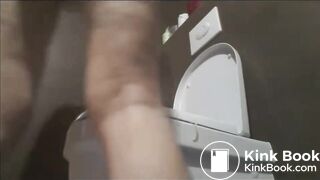 Big poop in white panties under dress