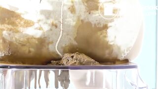 Japanese panty poop sit and smear - video 2
