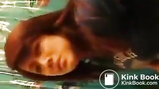 Sexy girl forcing constipation