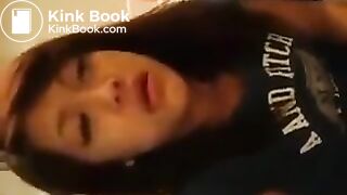 Sexy girl forcing constipation