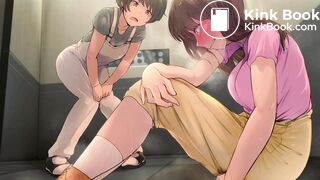 japanese anime girl elevator diarrhea