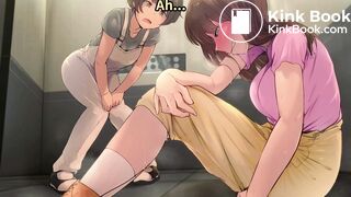 japanese anime girl elevator diarrhea