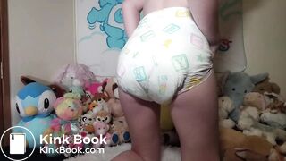 Messy diaper play..
