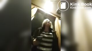 Poo in the toilet..