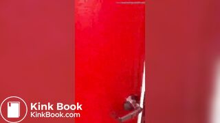 Beautiful girl shit in bathroom sink