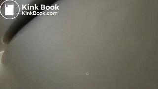 Pooping in a plane toilet