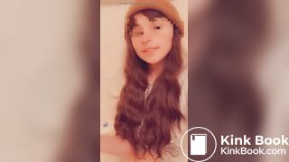 Sexy girl eats her shit in a bathtub
