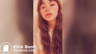 Sexy girl eats her shit in a bathtub