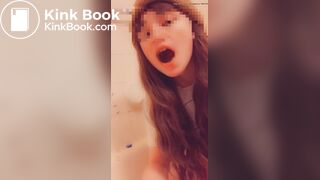 Sexy girl eats her shit in a bathtub