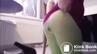 Huge Poop in Pantyhose