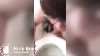 DIRTY TOILET LICKING SCAT PIGS COMPILATION
