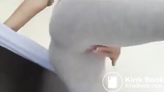 A mess in tight sweatpants..