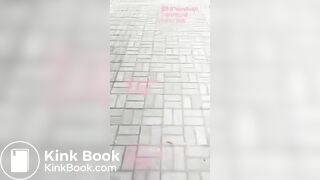 Chinese lady pooping outside