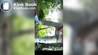 Pawg outdoor panty poop