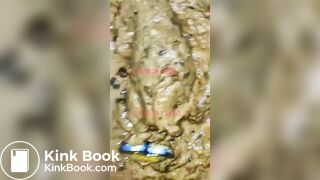 Chinese dildo poop with butt plug