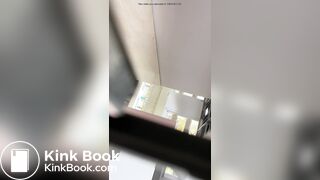 Asian cutie pooping