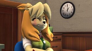 Isabelle shits her diapers