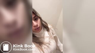 Beautiful Argentinian girl drops a stinky dump at work