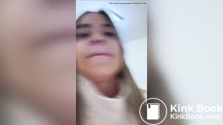 Beautiful Argentinian girl drops a stinky dump at work