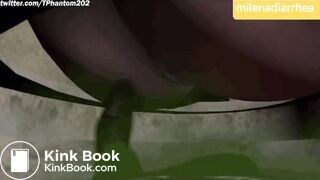 Girl brunette diarrhea explosive