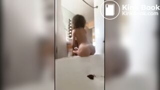 Sexy girl gets sick in Mexico