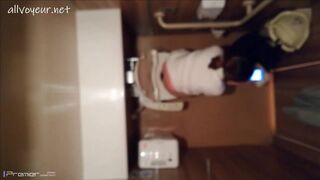 Girl takes a long-time poop - video 2