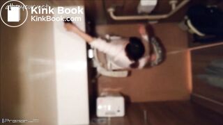 Girl takes a long-time poop - video 2