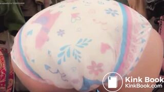 Diaper girl messing Part 2/2