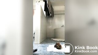 Big pile girl shit on the tissue