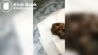Big pile girl shit on the tissue