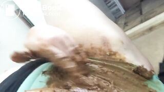 BBW Panty Poop and Dildo Fuck