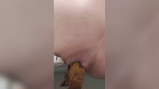 nice close up toilet poop