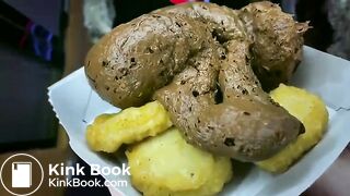 Eating scat..