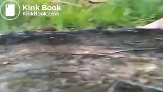 woman pooping outdoor - video 7