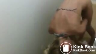 Blondie in a Bikini poops and wipes