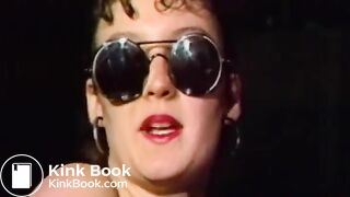 leggy German girl with bound tits enema shitting