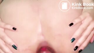 Horny wife sucks own shit of dick after dirty anal