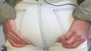 Huge Green Double Jeans Poop