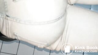 Huge Green Double Jeans Poop