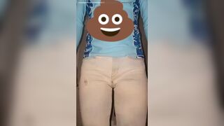 Front Facing Pants Poop Duo
