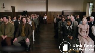 Blind Christian women has diarrhea inside church