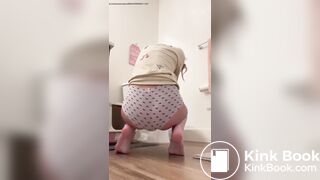 Girl pooping panties complication