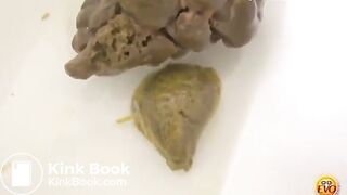 Cute Japanese Girl Constipated Toilet Poop