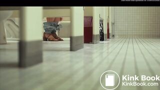 Asian girl diarrhea in toilet scene
