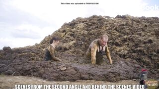 Nearly caught on the dung pile - pov in cowshit